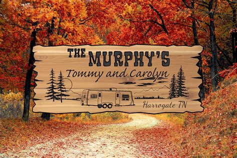 Personalized Engraved Camp Sign Etsy Camping Signs Personalized