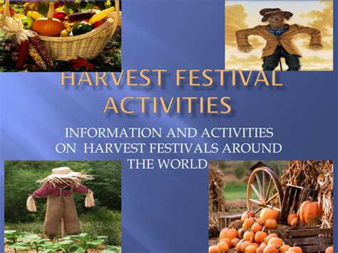 Harvest Festivals Around The World Information And Activities