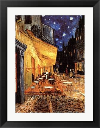 Cafe Terrace On The Place Du Forum Arles At Night C Painting By