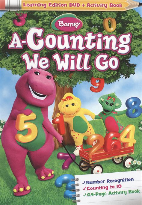 Best Buy Barney A Counting We Will Go With Activity Book Dvd