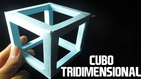 Como Hacer Un Cubo De Papel Tridimensional│proyectos Escolares Youtube