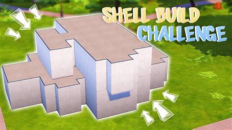 Shell Build Challenge 🏠 The Sims 4 Youtube