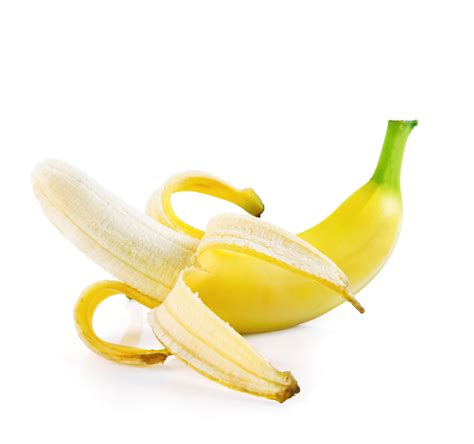 How can donkeys open a banana? Open banana isolated on white background - Khoirulpage