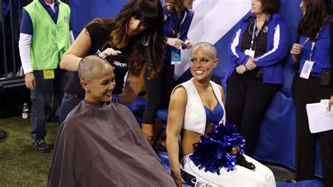 Colts Cheerleaders Shave Heads To Honor Chuck Pagano