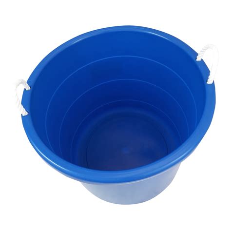 Round Plastic Storage Bin With Rope Handles Plastic Industry In The World