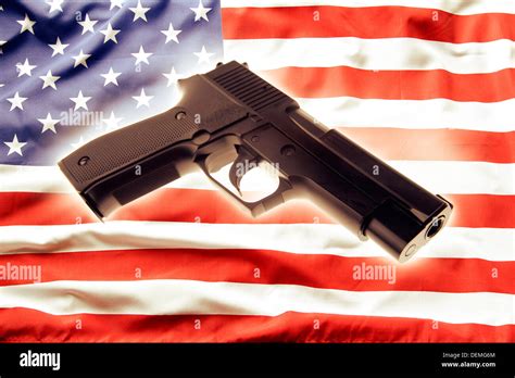 Us Flag And Gun Hi Res Stock Photography And Images Alamy