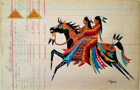 Native American Ledger Art Native American Art American Indian