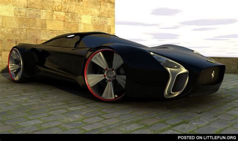 Littlefun Black Ferrari Concept Car