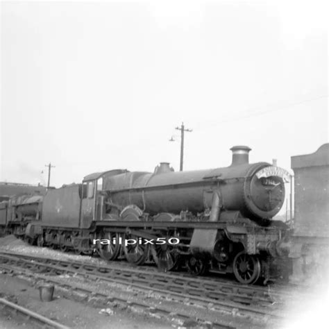 Original Larger Railway Negative Ra80 Gwr Steam Loco 7916 Old Oak