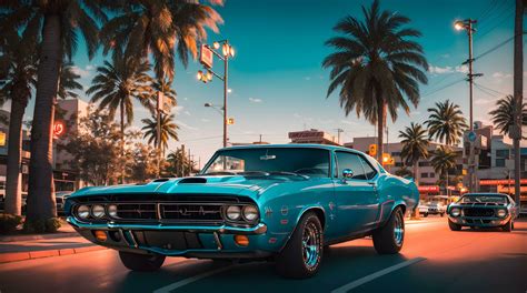 The World Of Classic Muscle Cars With This Captivating 4k Wallpaper