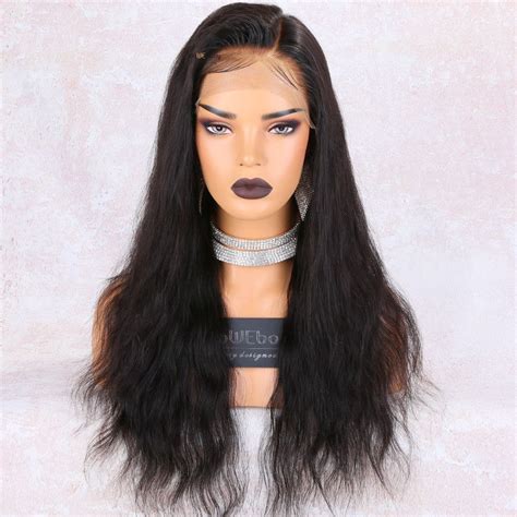 wowebony advanced pre bleached knots pre plucked 360 lace wigs natural straight 150 density