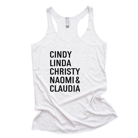 S Supermodels Tank Cindy Crawford S Glam Gift Minimal Tank Etsy