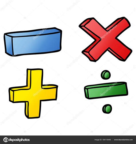 Ilustracion De Un Conjunto De Simbolos Matematicos Imagen Vector De Images