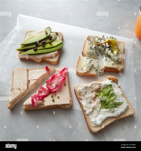 Different Types Of Toast Stock Photo Alamy