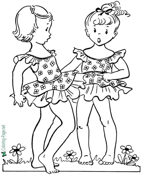 Help your kid celebrate the joy of summer with the sunny coloring sheet. Summer Coloring Pages Girls Flowers
