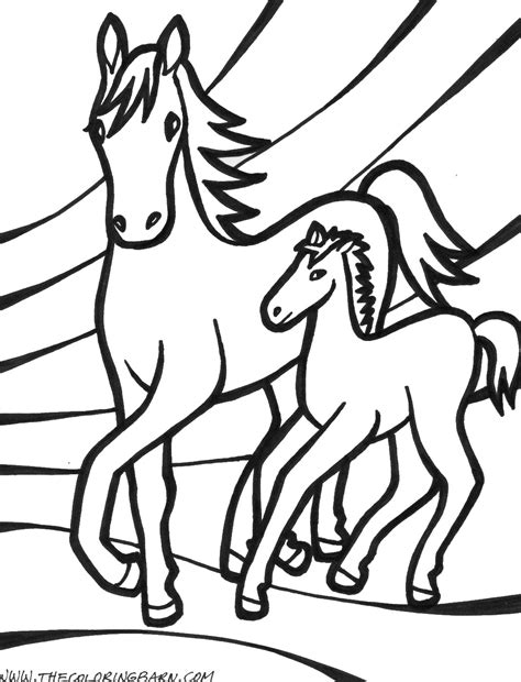 Fun Horse Coloring Pages For Your Kids Printable Free Horse Color