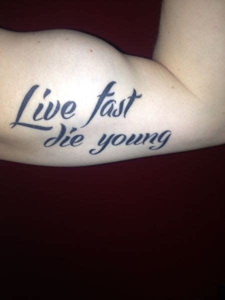 Live Fast Die Young Tattoo Pin Live Fast Die Young Tattoo