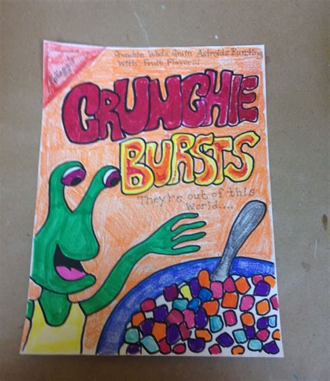 Create Your Own Cereal Box Cartooning Box Art Art Projects Box Design
