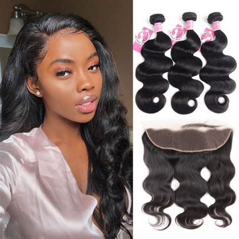Top Selling Brazilian Body Wave Bundles With X Lace Frontal Alipearl Hair