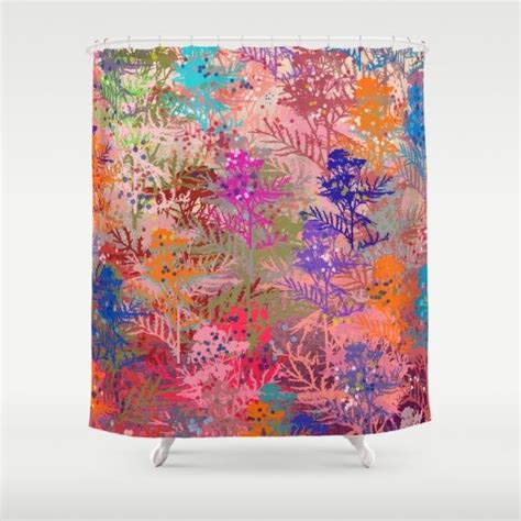 Floral Abstract48 Shower Curtain By Mary Berg Abstract Floral