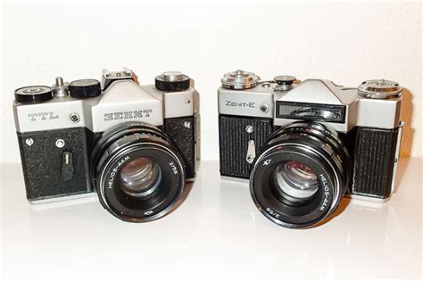Two Zenit Single Lens Reflex Cameras 1969 And 1981 Catawiki