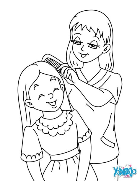 Mother And Daughter Coloring Pages