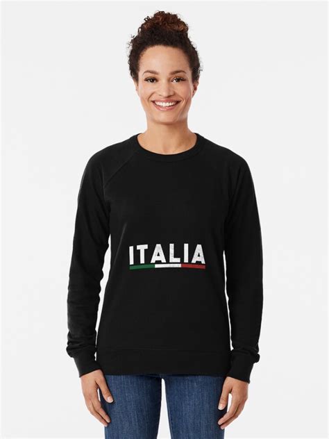 italiano pride italy flag italia lightweight sweatshirt by artiagasonya redbubble