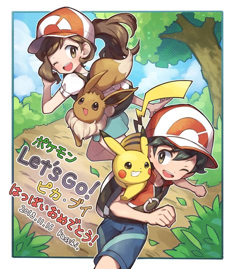 Pikachu Eevee Elaine And Chase Pokemon And More Drawn By Kashiwa