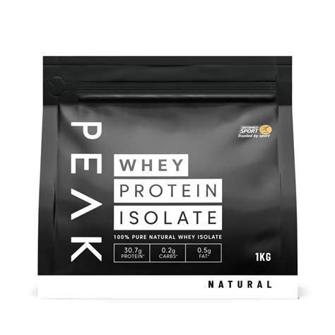 Whey Protein Isolate 1kg Natural Peak Nutritionals