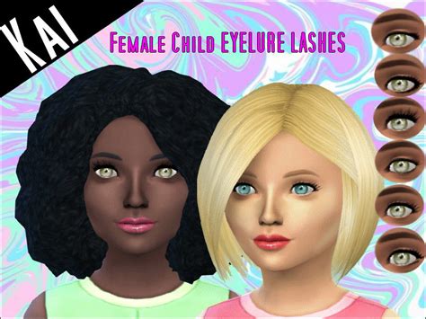 Female Child Eyelure Eyelash Set The Sims 4 Catalog
