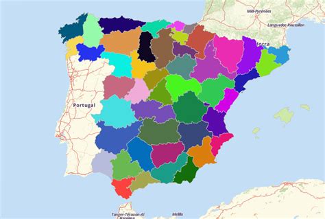 Map Territories For Spain