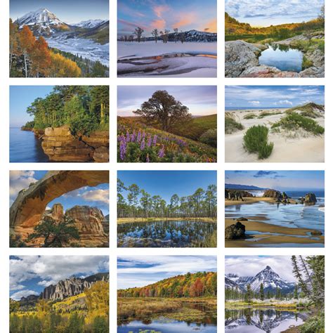 2024 Landscapes Of America Spiral Calendar 11 X 19 Imprinted