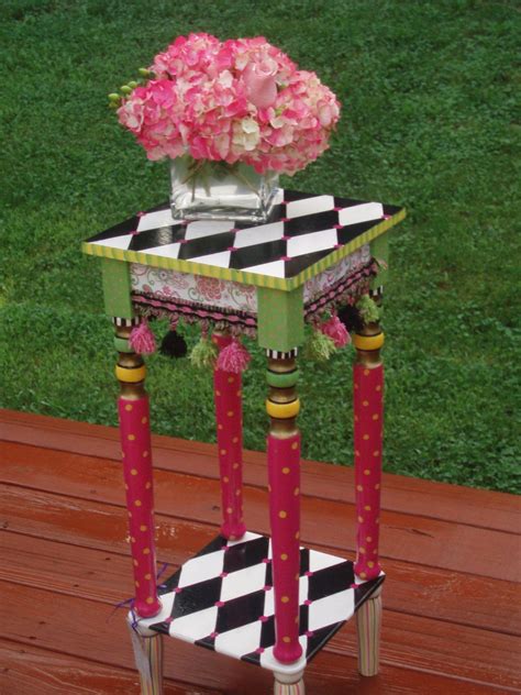 This was my first time too! Whimsical Painted Furniture Whimsical Painted Table ...