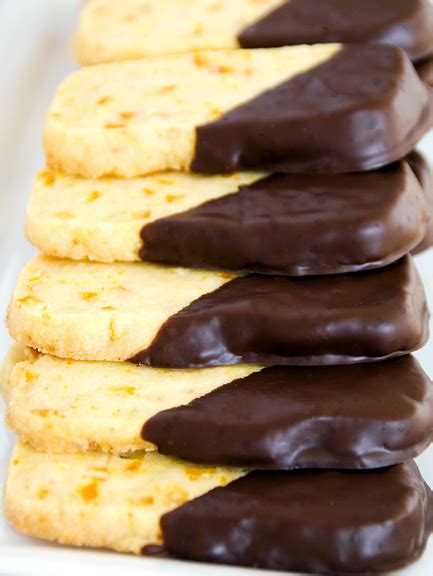 Chocolate Dipped Orange Peel Cookies Recipe Use Real Butter