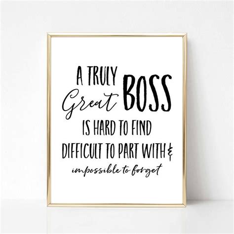 A Truly Great Boss Printable Gift Best Boss Ever Gift Boss Etsy