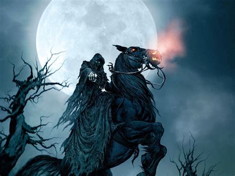 Grim Reaper On Horse Wallpaper High Definition For Desktop Wallpaper
