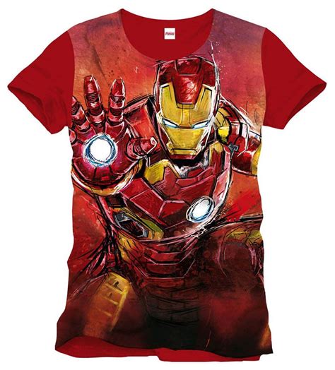 Camiseta Iron Man Merchandising Películas Camisetas Man Iron man