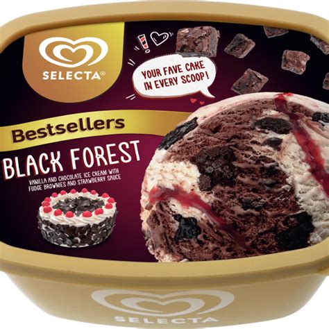 Ici, you just won the gold medal. Selecta Black Forest Ice Cream 1,5L | Selecta Ice Cream