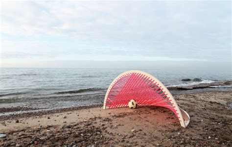 this quirky pink hammock doesn t need trees to rock your world inhabitat green design