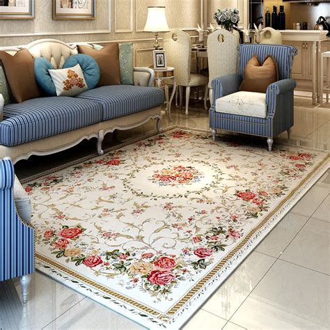 Europe Pastoral Carpets For Living Room Home Carpet Bedroom Sofa Coffee