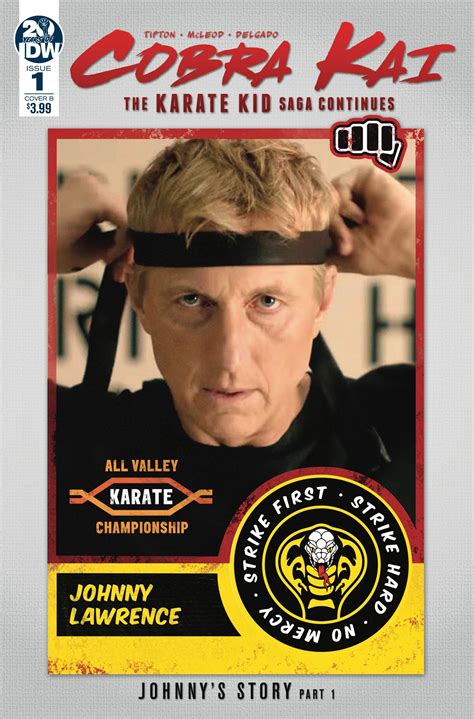 Tanner buchanan, jacob bertrand, ralph macchio and others. Cobra Kai: The Karate Kid Saga Continues #1 (Photo Cover ...