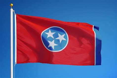 Tennessee State Flag Worldatlas