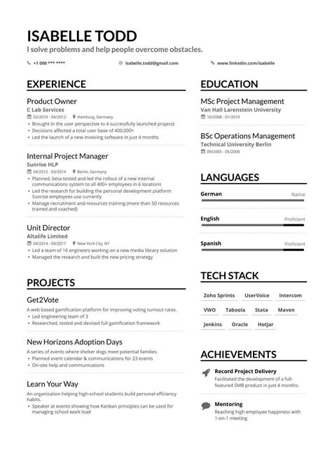 Business development production scheduling quality assurance reducing downtime continuous improvement security. Product Manager Resume: Tips and Tricks to Write a Job ...