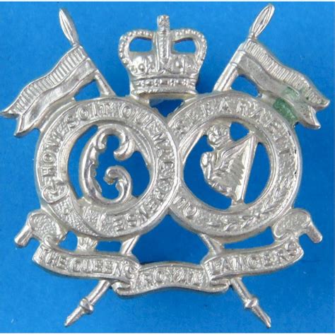 16th5th The Queens Royal Lancers Collar Badge