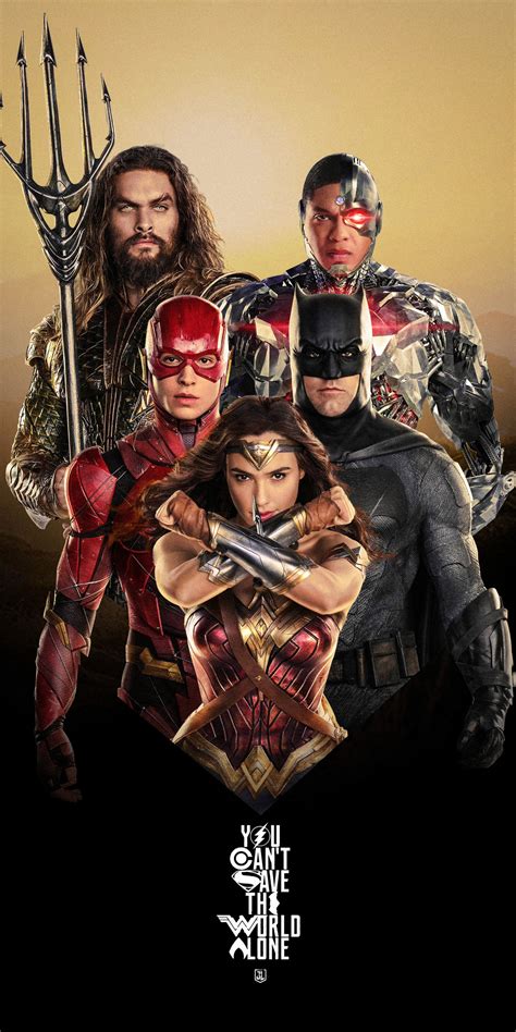 1080x2160 Justice League Characters Poster 4k One Plus 5thonor 7x