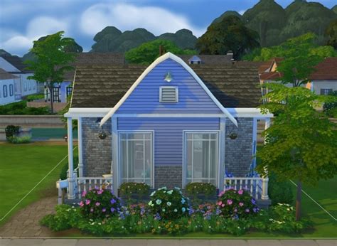Cosy Starter House Nocc By Oxanaksims Sims 4 Residential Lots