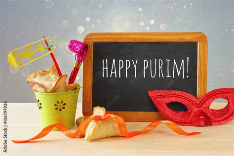 Purim Celebration Concept Jewish Carnival Holiday Stock Foto Adobe