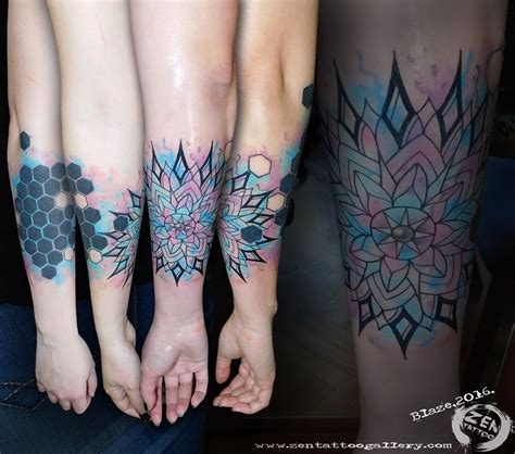 Watercolor Mandala Tattoo By Blaze Honeycomb Is Healed