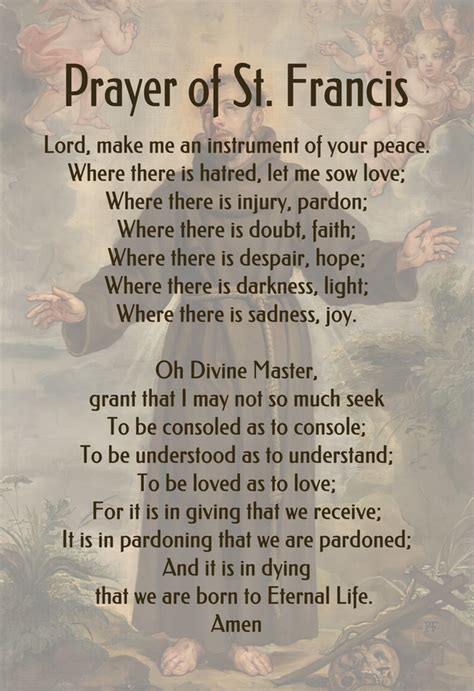 Prayer Of St Francis Of Assisi Hh Photography Of Florida