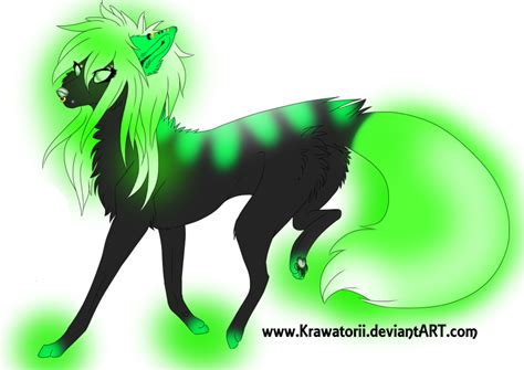 Toxic Glowy Scene Wolf Adopt Closed By Cookieadopts On Deviantart